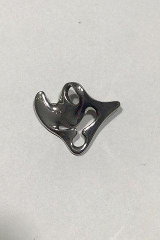 Georg Jensen Sterling Sølv Broche No 322 "Amøbe" - Danam Antik