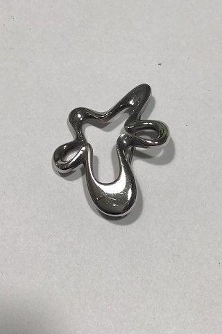 Georg Jensen Sterling Sølv Broche No 321 "Splash" - Danam Antik