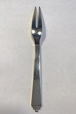 Georg Jensen Sterling Sølv Pyramide Kødgaffel/Serveringsgaffel No 143 - Danam Antik