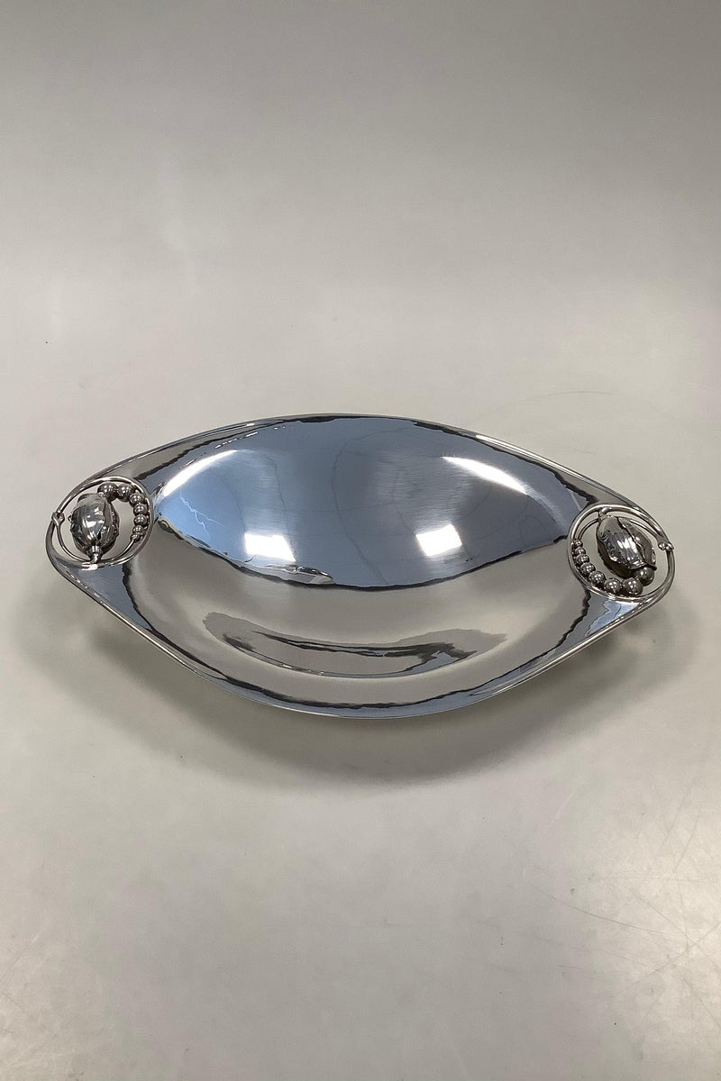 Georg Jensen Sterling Sølv Magnolia No 2 Brødbakke - Danam Antik