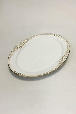 Royal Copenhagen Stel nr. 117 Art Nouveau med gulddekoration Serving Platter - Danam Antik