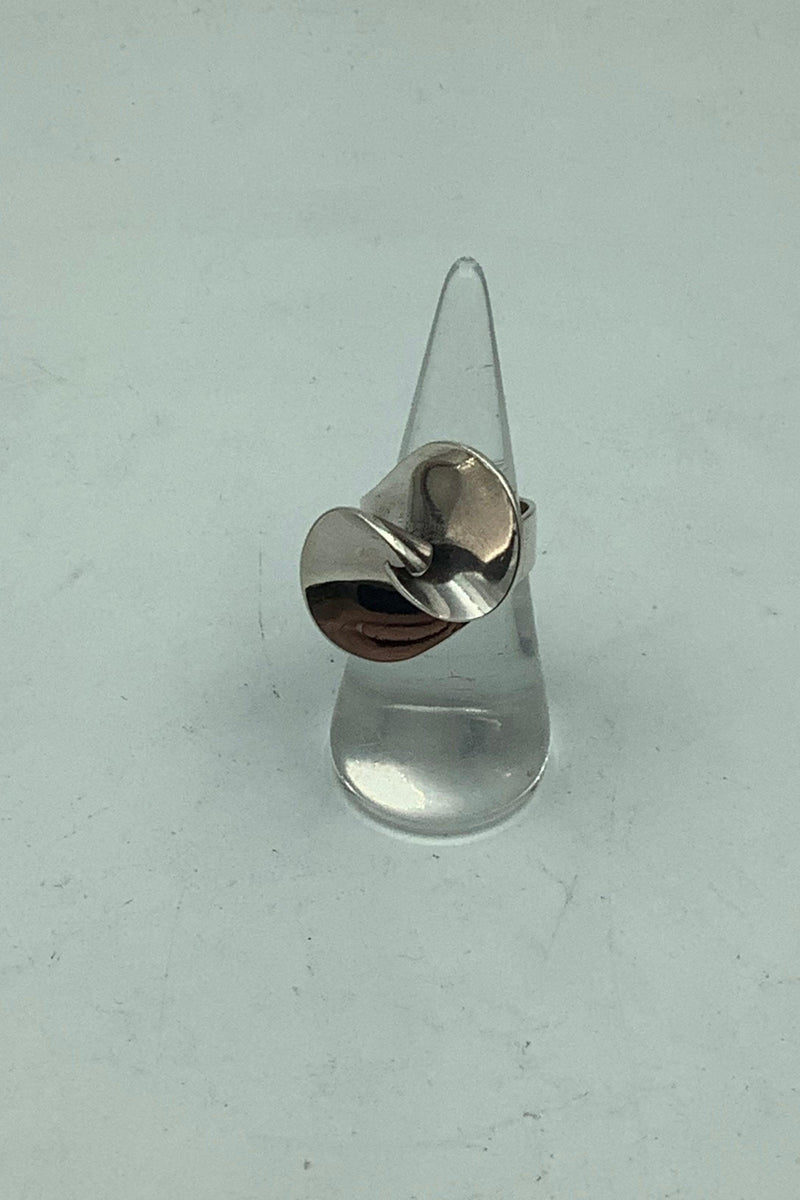 Georg Jensen Sterling Sølv Ring Moderne No 130 - Danam Antik