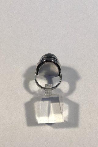 Georg Jensen Sterling Sølv Ring No 46E med Hæmatit Sten - Danam Antik