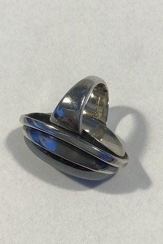 Georg Jensen Sterling Sølv Ring No 46E med Hæmatit Sten - Danam Antik