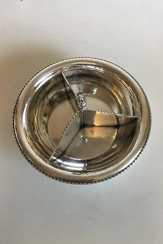 Georg Jensen Sterling Sølv Skål med fast tredeling No 290 - Danam Antik