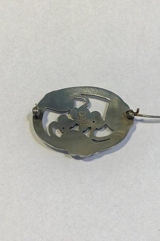 Georg Jensen Sterling Sølv Broche No 101 - Danam Antik