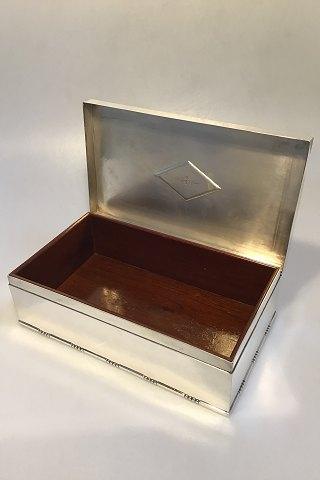 Georg Jensen Sterling Sølv Cigarskrin/Humidor No 329A - Danam Antik