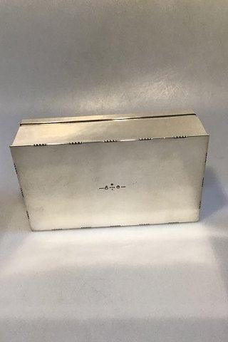 Georg Jensen Sterling Sølv Cigarskrin/Humidor No 329A - Danam Antik