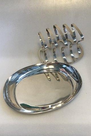 Georg Jensen Sterling Sølv Toast Holder og Bakke No 1183 - Danam Antik