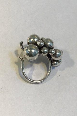 Georg Jensen Sterling Sølv Ring Moonlight Grapes, Stor - Danam Antik