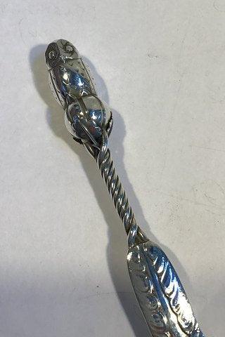 Georg Jensen Sterling Sølv Ornamental Serveringsspade No 39 Ugle - Danam Antik