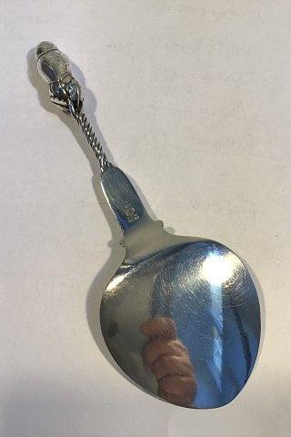 Georg Jensen Sterling Sølv Ornamental Serveringsspade No 39 Ugle - Danam Antik