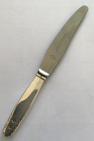 Georg Jensen Sterling Sølv Rune Frokostkniv No 023 - Danam Antik