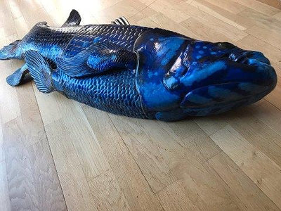 ロイヤル・コペンハーゲン アルミニア・ジャンヌ・グルート フィギュリン 「青い魚