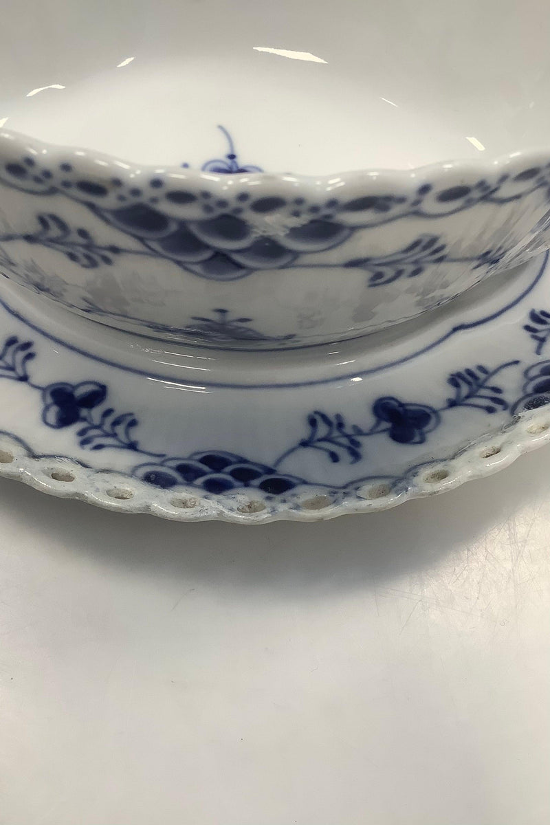 Royal Copenhagen Musselmalet Helblonde Sauceskål med underfad No 1105 - Danam Antik