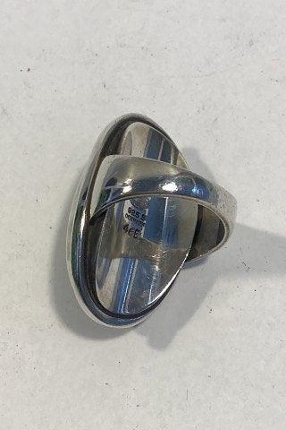 Georg Jensen Sterling Sølv Ring No 46E Hæmatit - Danam Antik