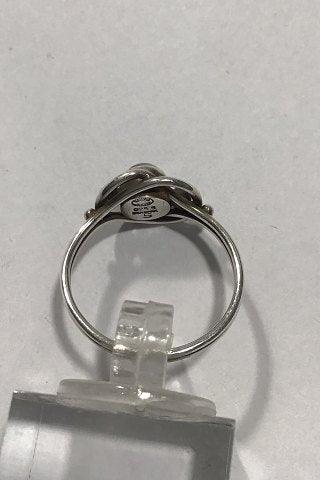 Georg Jensen Sterling Sølv Ring No 5 Månesten - Danam Antik