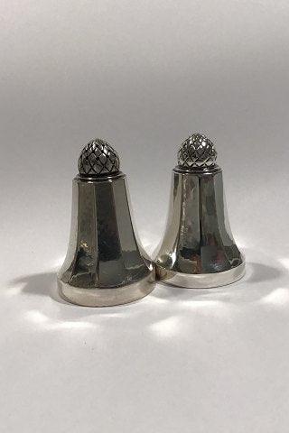 Georg Jensen Konge Sterling Sølv Salt/Peberbøsse No 423B - Danam Antik