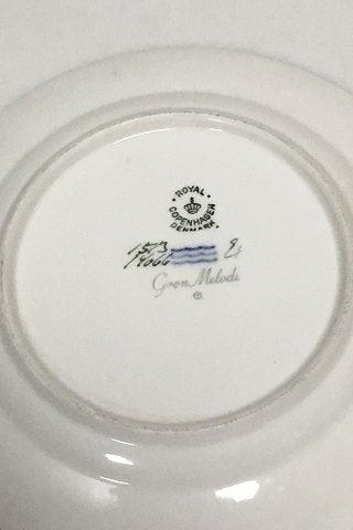 Royal Copenhagen Grøn Melodi Sidetallerken No. 14066 - Danam Antik