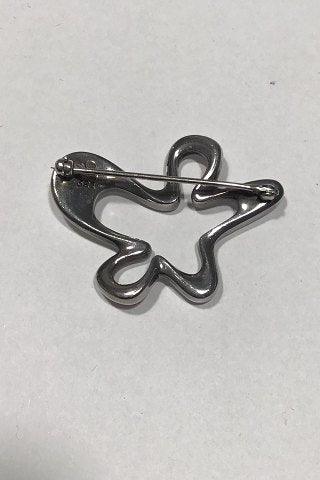 Georg Jensen Sterling Sølv Broche No 321 "Splash" - Danam Antik