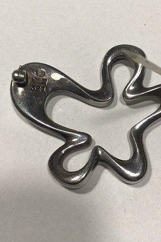 Georg Jensen Sterling Sølv Broche No 321 "Splash" - Danam Antik