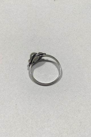 Georg Jensen Sterling Sølv Ring No 5 m Perle - Danam Antik