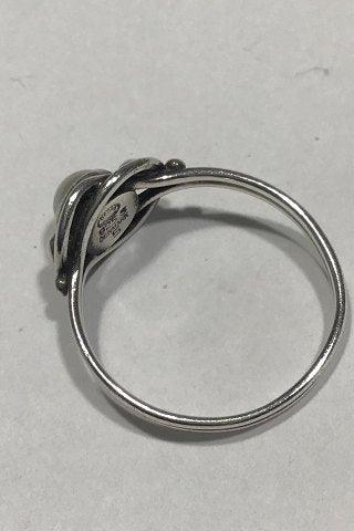 Georg Jensen Sterling Sølv Ring No 5 m Perle - Danam Antik