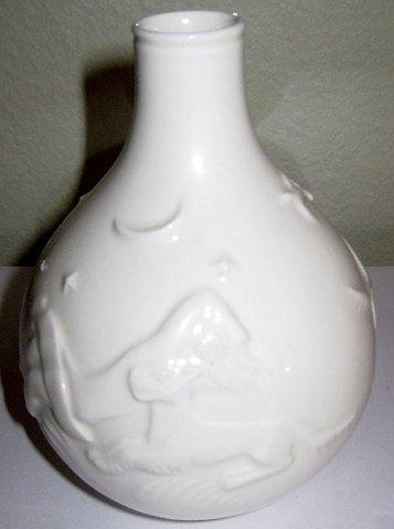 Kgl. Porcelæn Jais Nielsen Vase i Blanc de Chine No 20570 - Danam Antik
