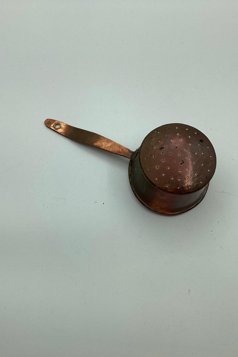 Antik strøske / beholder i kobber fra slutningen af 19. århundrede - Danam Antik