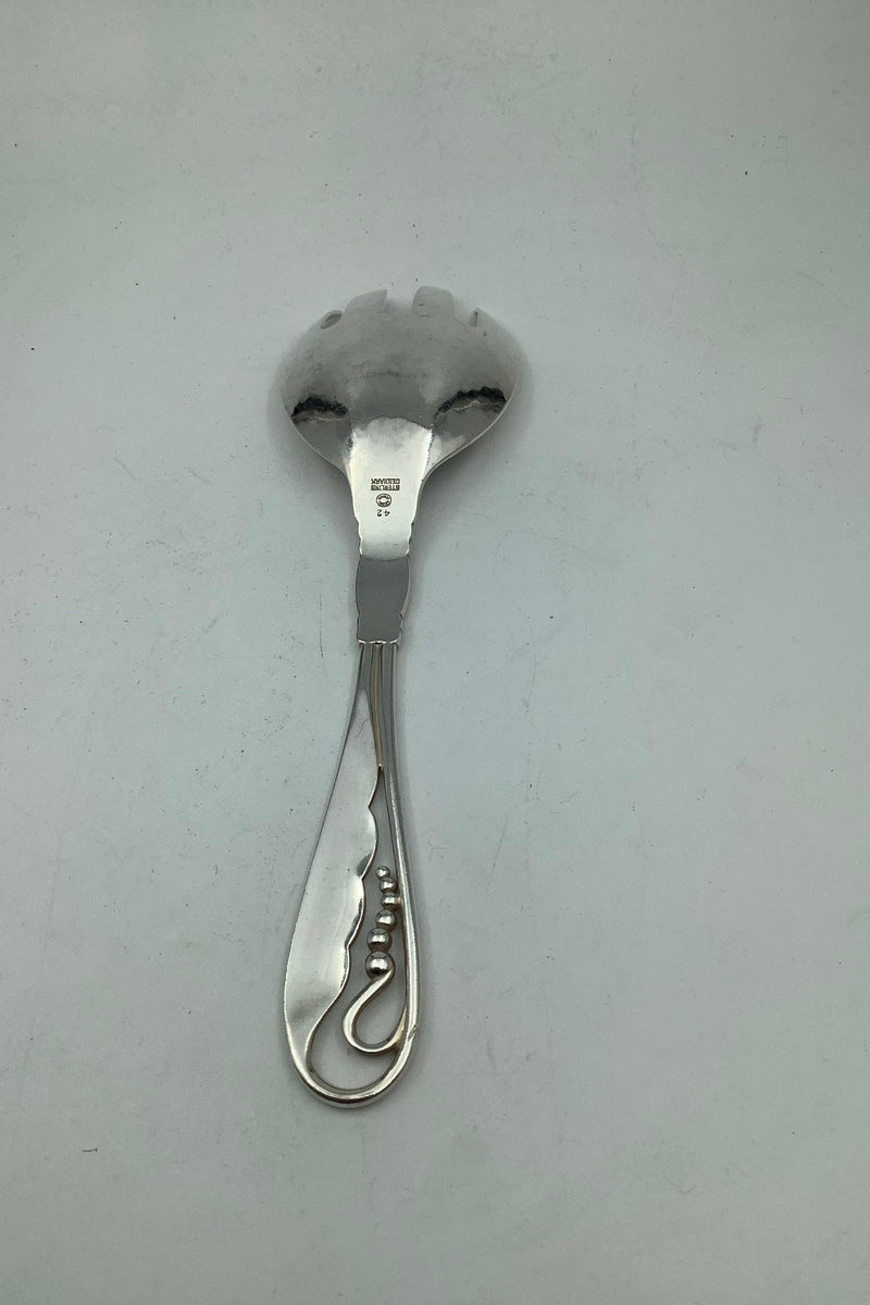 Georg Jensen Sterling Sølv Ornamental Serveringsgaffel No 42 - Danam Antik