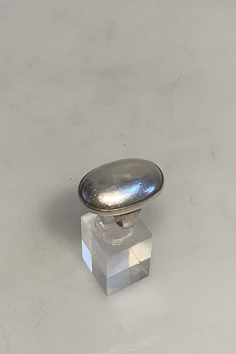 Georg Jensen Sterling Sølv Ring No 90 B Sølvsten - Danam Antik