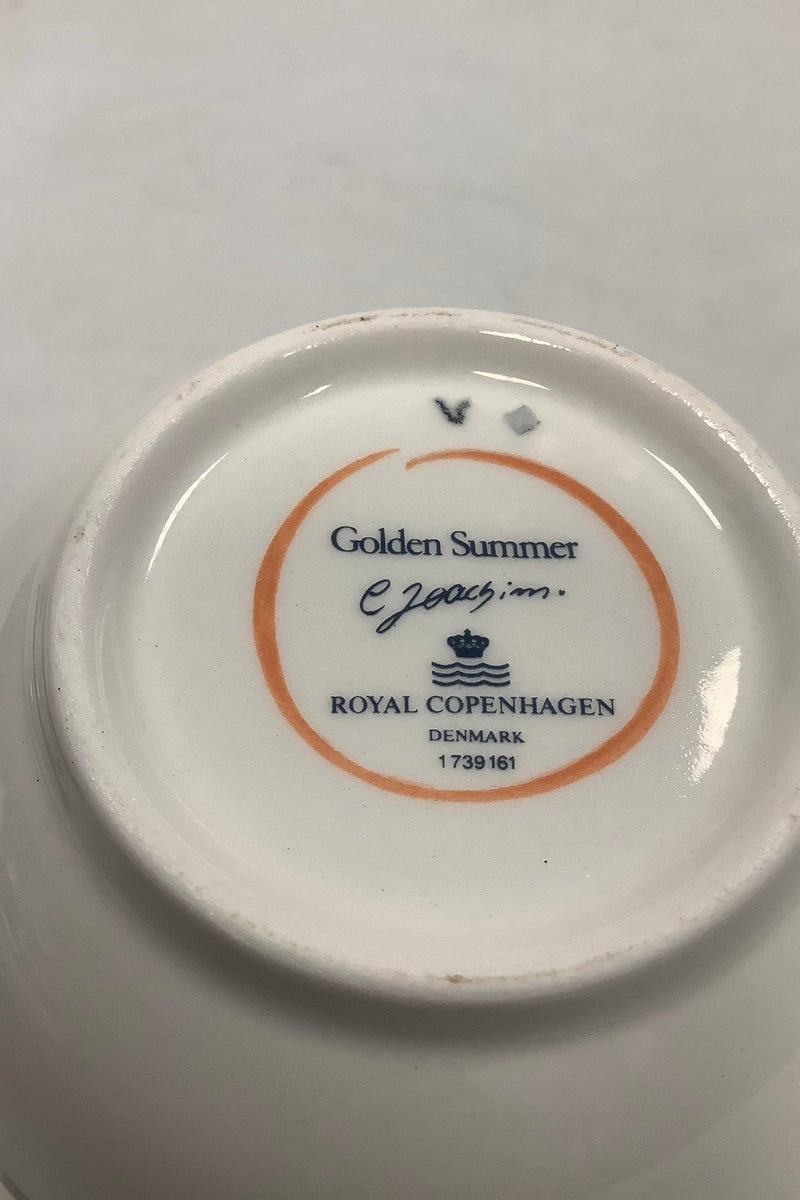 Royal Copenhagen Golden Summer / Gylden Sommer Skål med Låg No. 161 - Danam Antik