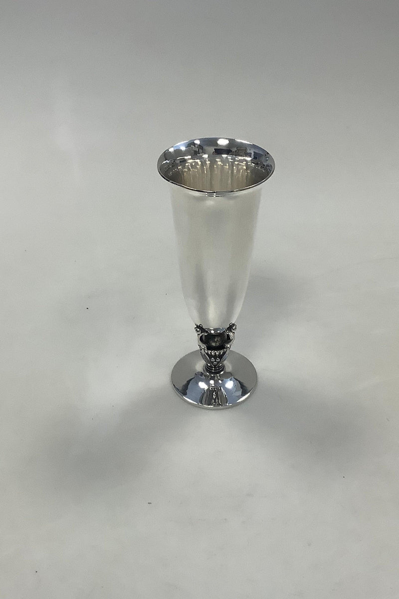 Georg Jensen Sterling Sølv Kaktus Vase No 572 F - Danam Antik