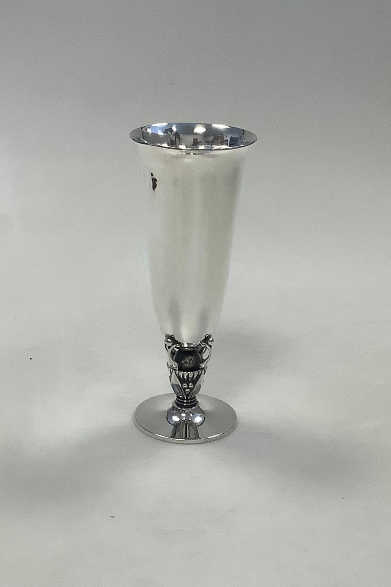 Georg Jensen Sterling Sølv Kaktus Vase No 572 F - Danam Antik