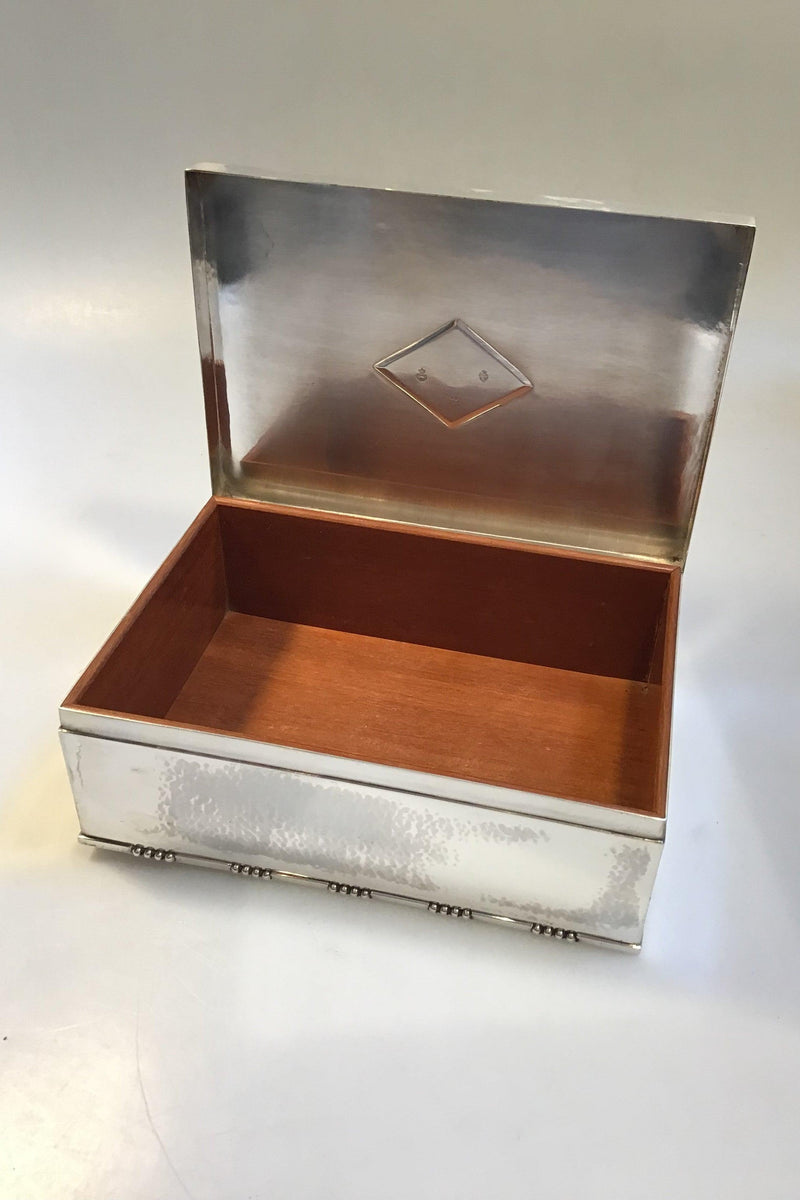 Georg Jensen Sterling Sølv Cigarskrin/Humidor No 329 - Danam Antik