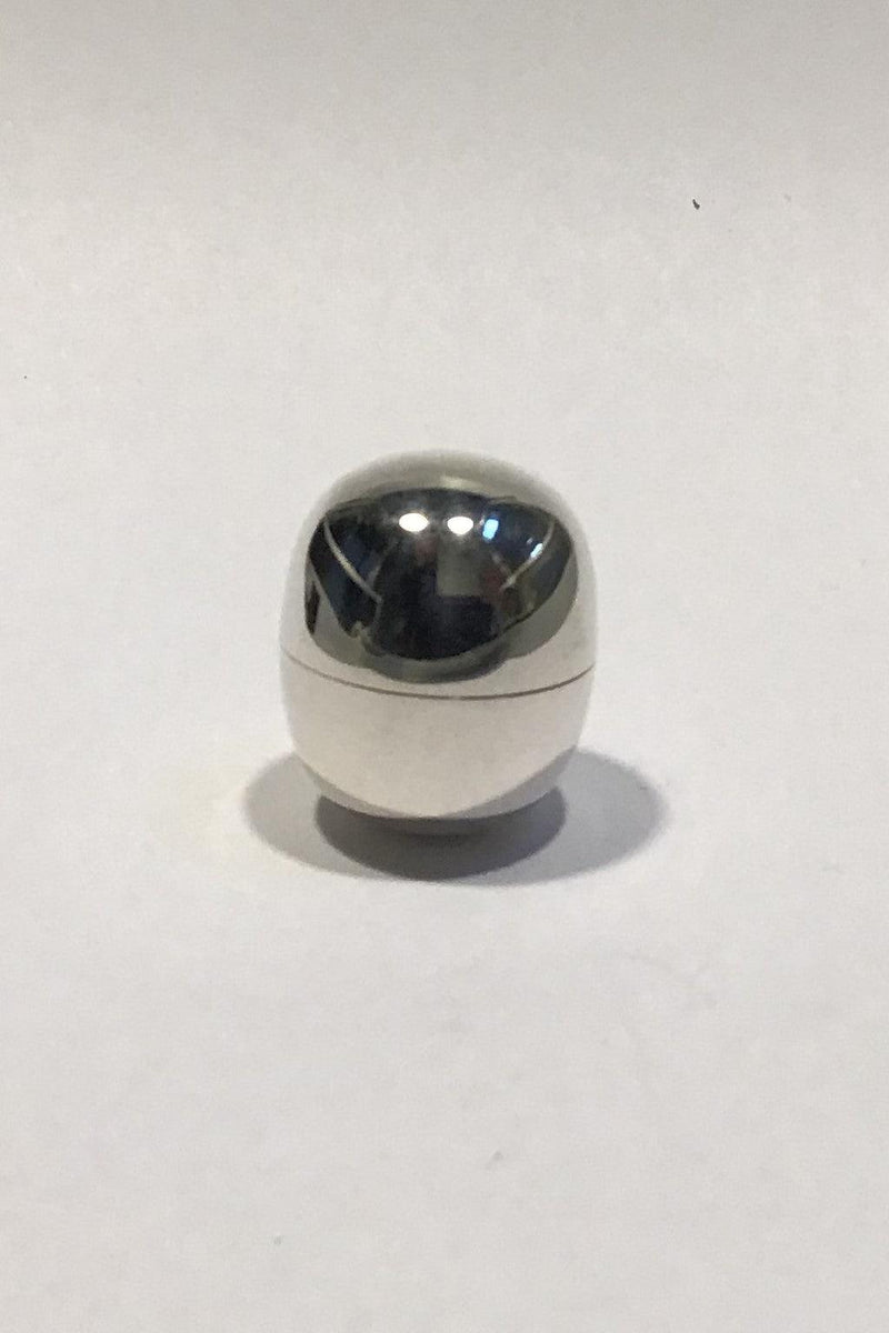 Georg Jensen Sterling Sølv Pilleæske No 1147B Piet Hein Super Ellipse Æg - Danam Antik