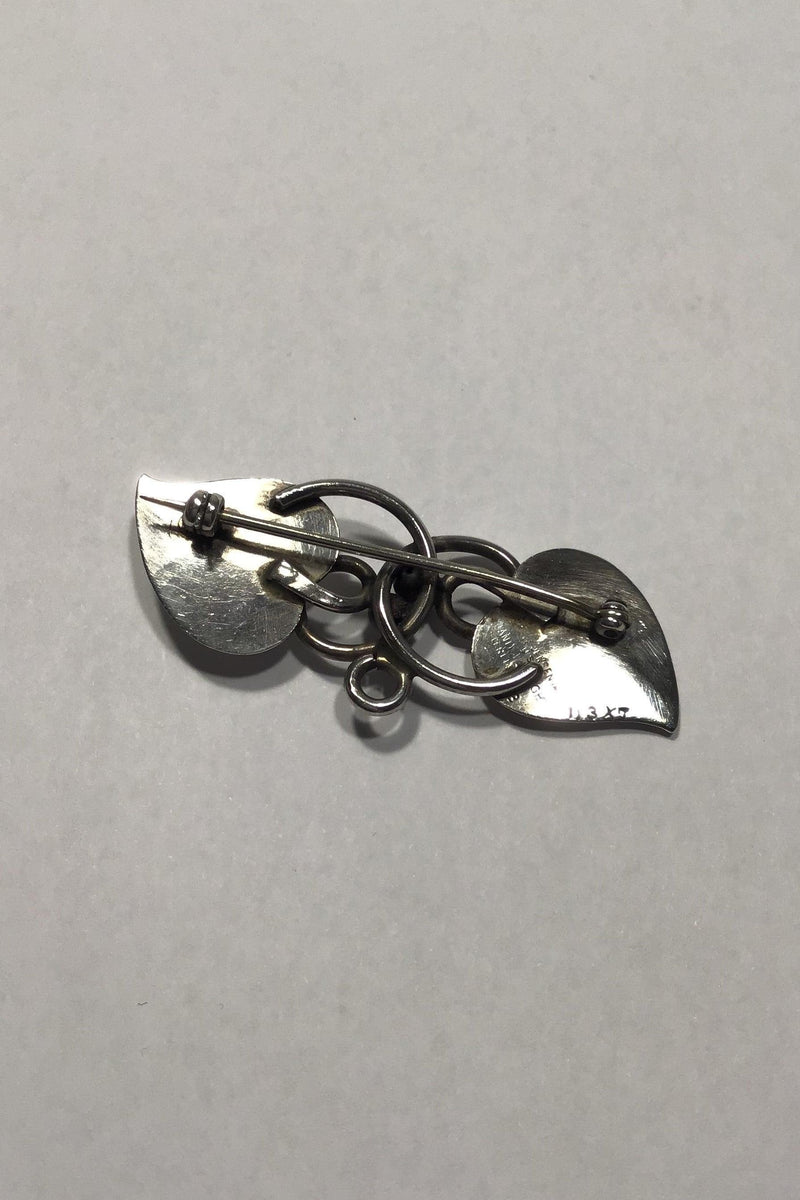 Georg Jensen Inc USA Sterling Sølv Broche No 113 - Danam Antik