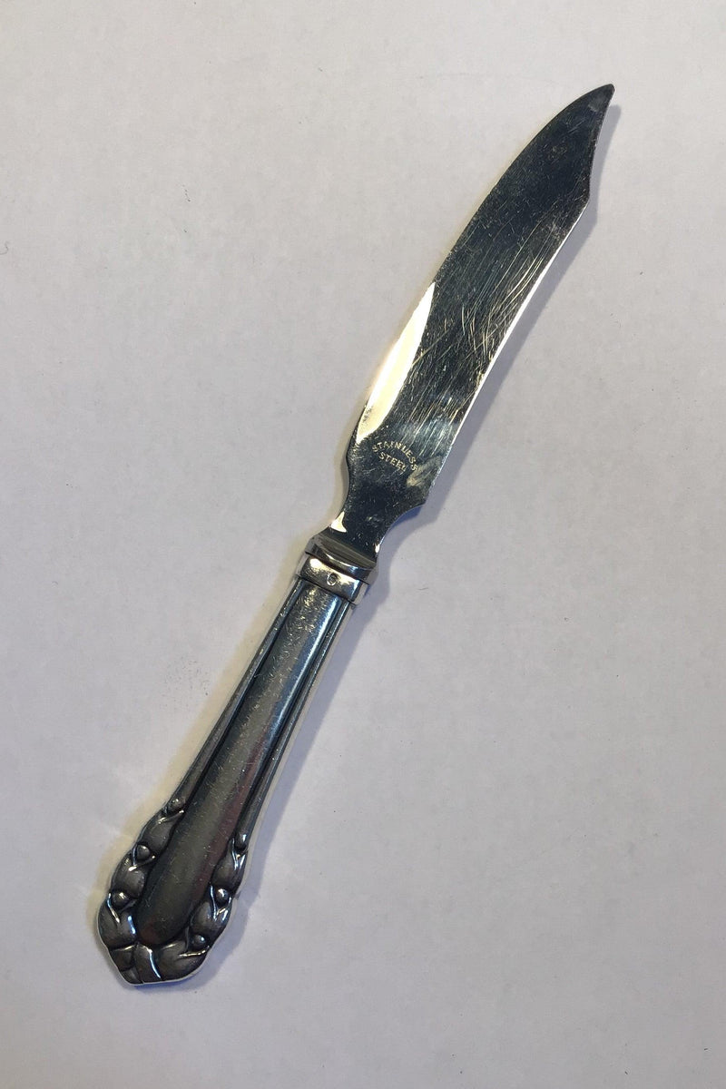 Georg Jensen Sterling Sølv Liljekonval Ostekniv No 221 - Danam Antik