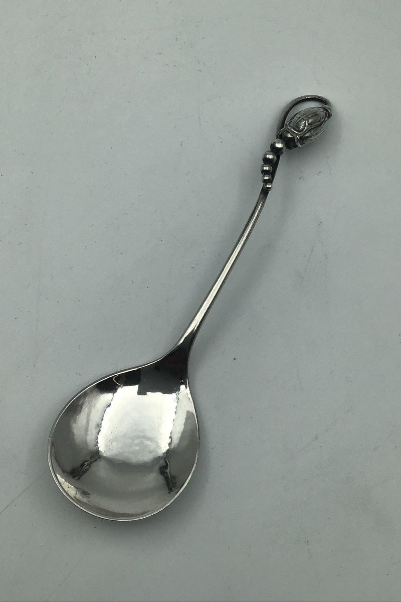 Georg Jensen Sølv Magnolia Marmeladeske - Danam Antik