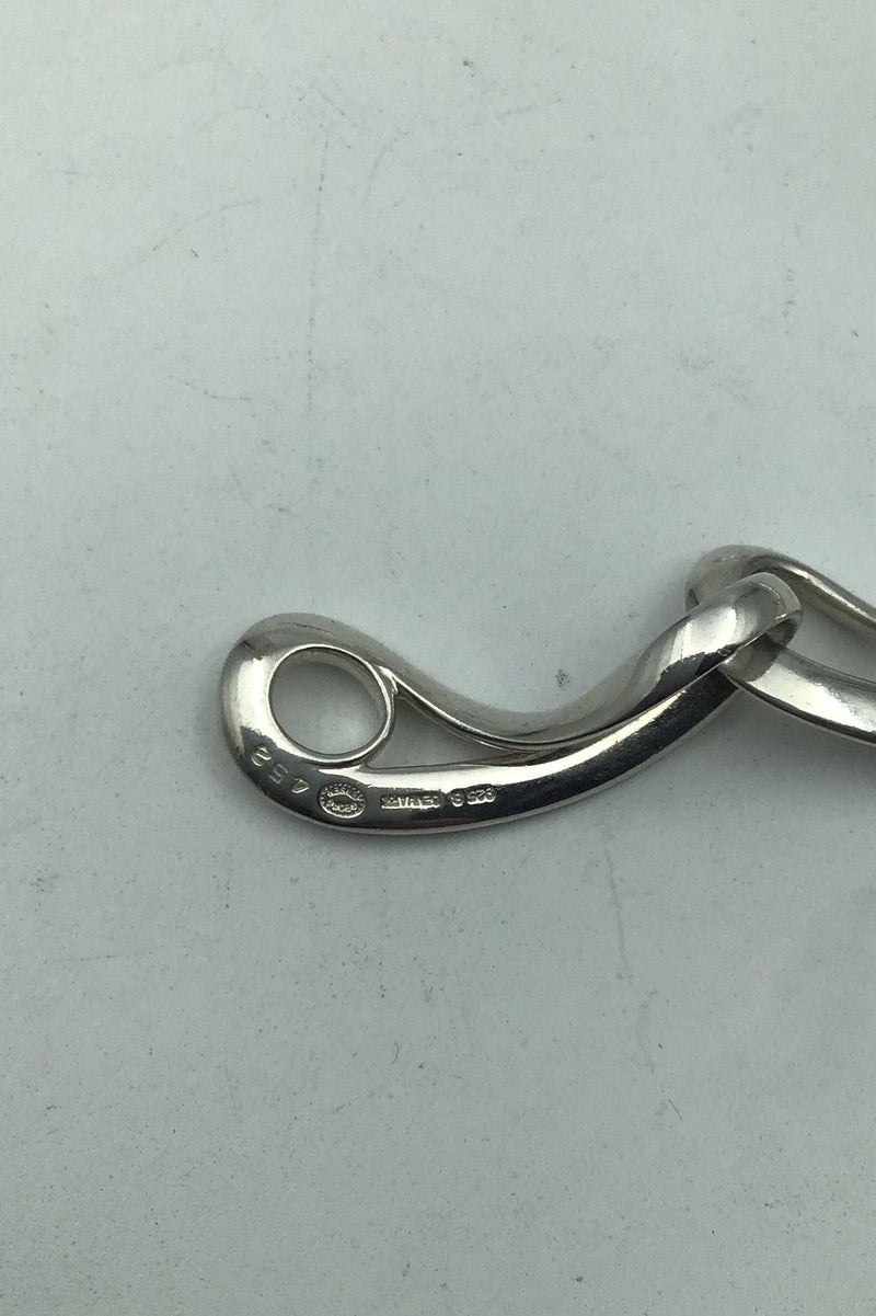 Georg Jensen Sterling Sølv Halskæde No 452 Infinity - Danam Antik