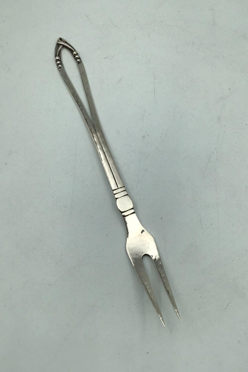 Georg Jensen Sølv Ornamental Kødgaffel No 45 - Danam Antik