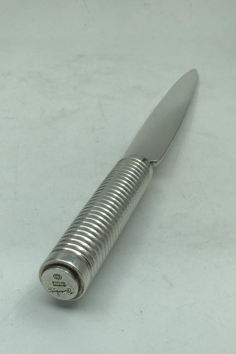 Georg Jensen Sterling Sølv Bernadotte Brevkniv - Danam Antik