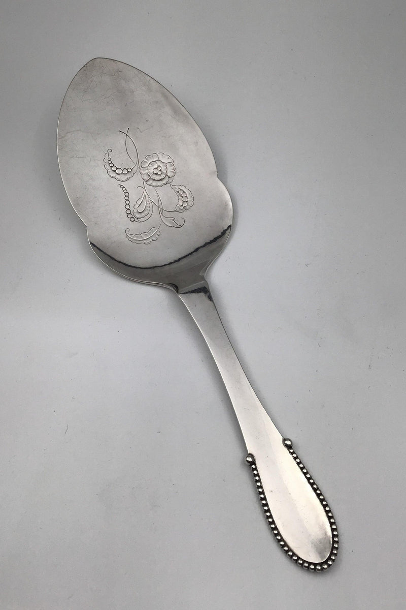 Georg Jensen Sterling Sølv Kugle Serveringsspade Stor - Danam Antik