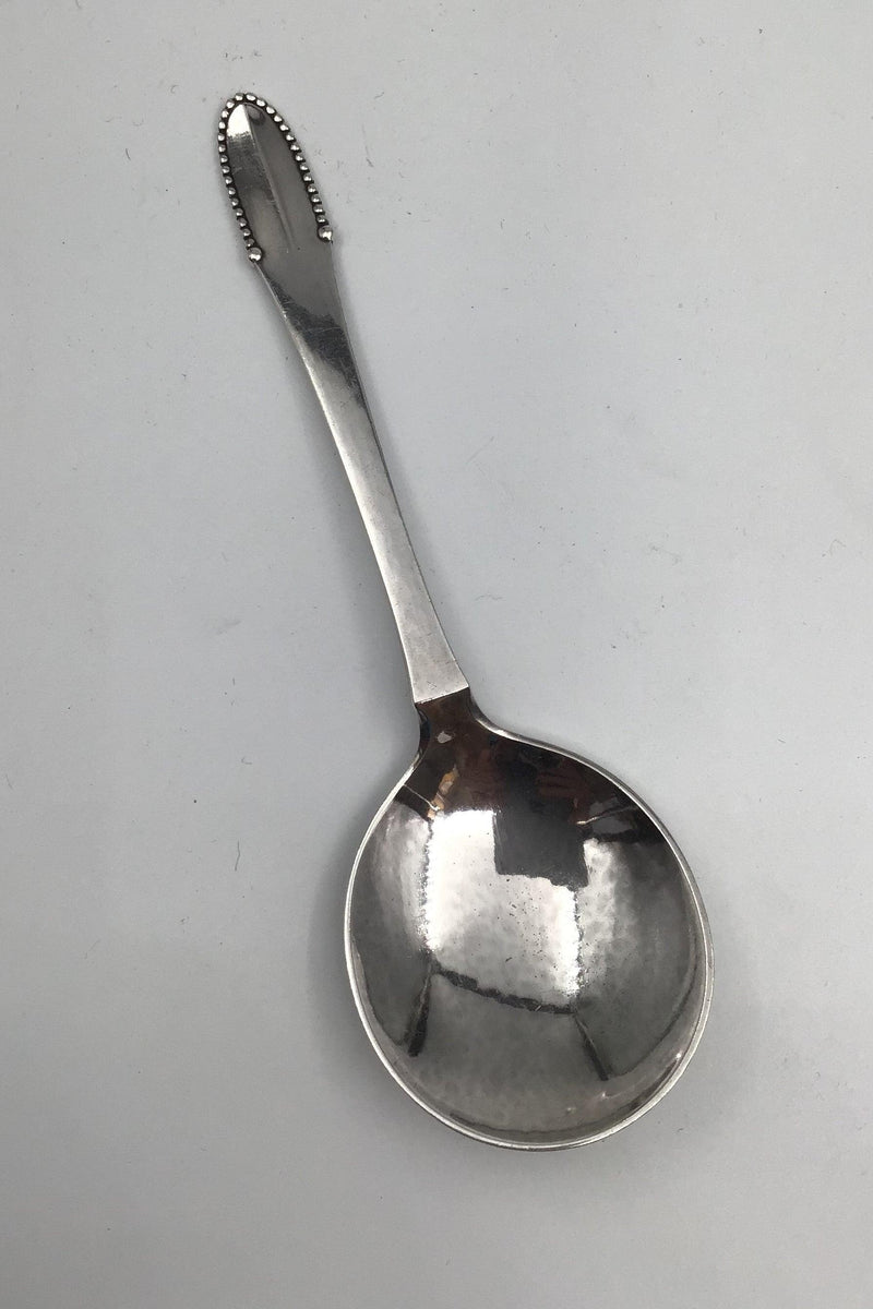 Georg Jensen Sterling Sølv Kugle Suppeske, rund No 51 - Danam Antik