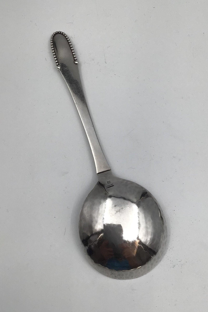 Georg Jensen Sterling Sølv Kugle Suppeske, rund No 51 - Danam Antik