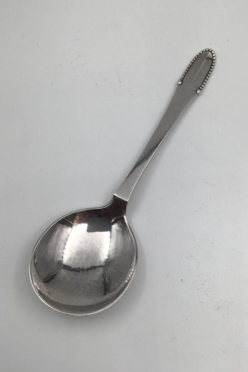 Georg Jensen Sterling Sølv Kugle Suppeske, rund No 51 - Danam Antik