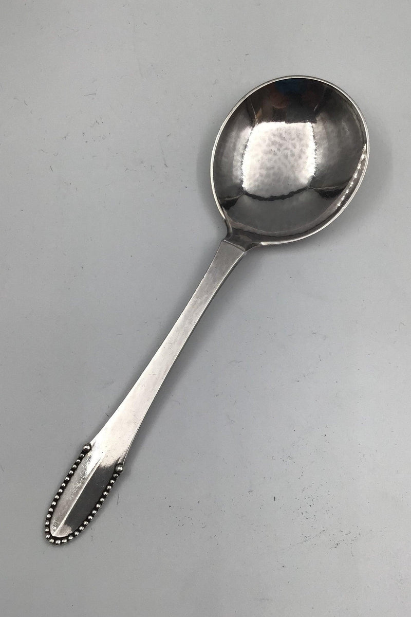 Georg Jensen Sterling Sølv Kugle Suppeske, rund No 51 - Danam Antik