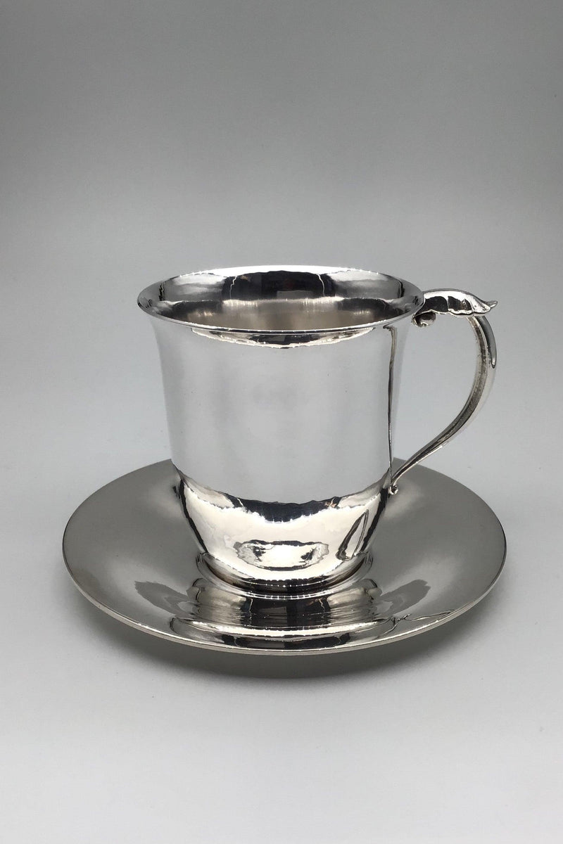 Georg Jensen Sterling Sølv Kop/underkop No 444 B /444. - Danam Antik