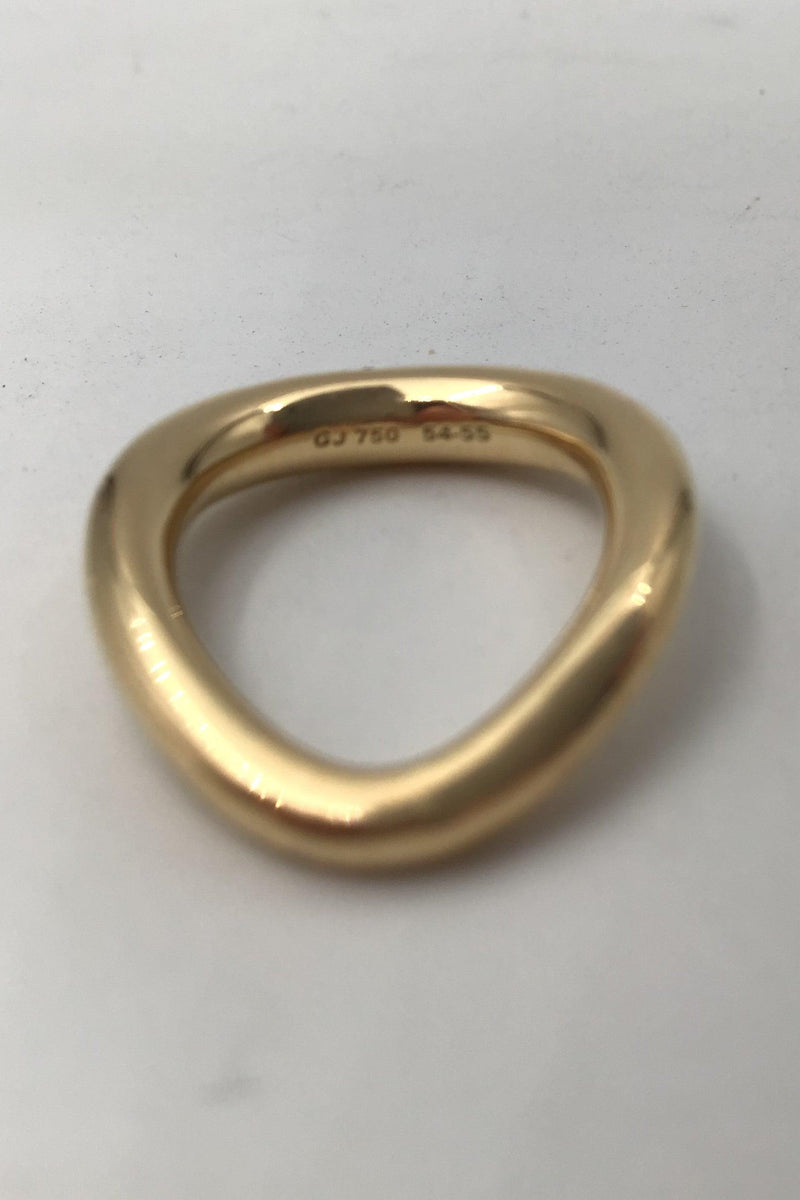 Georg Jensen 18K Guld Ring (0.14 ct Brillant) Offspring - Danam Antik