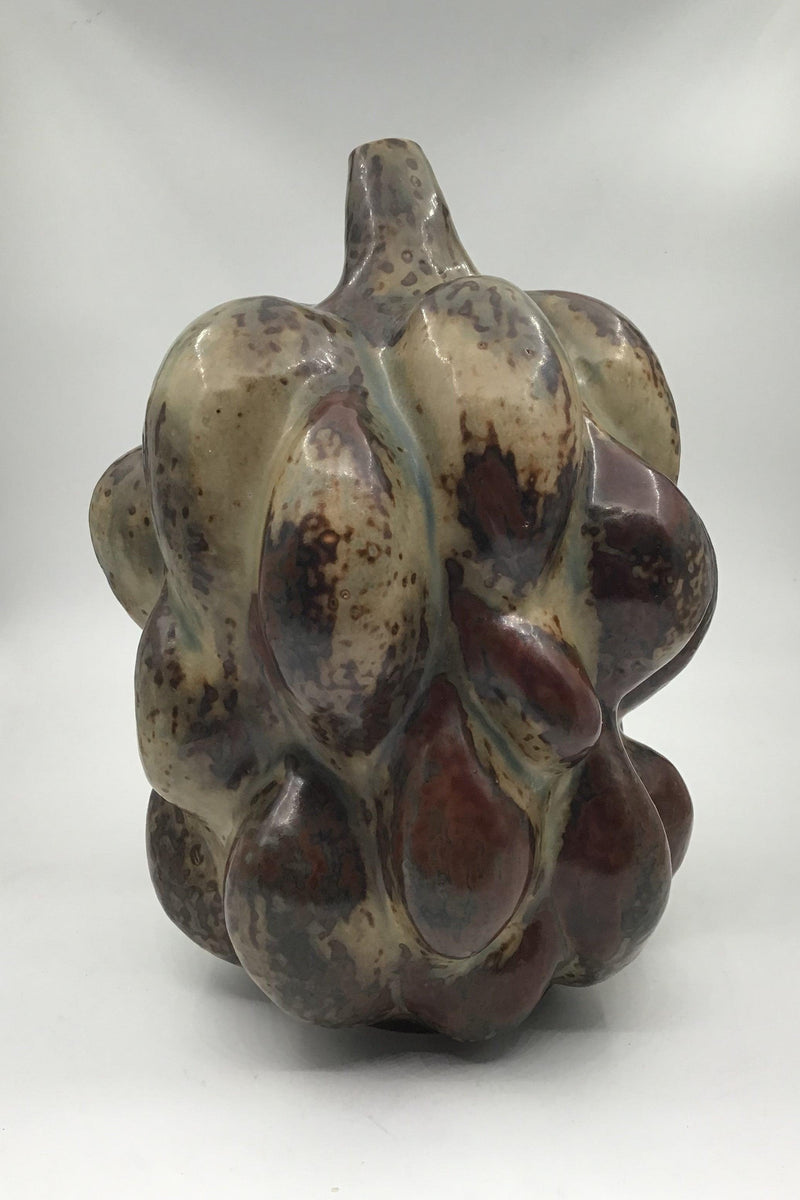 Royal Copenhagen Axel Salto. Frugtformet vase af stentøj No. 20818, Sung glasur. - Danam Antik